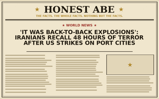 ‘It Was Back-to-Back Explosions’: Iranians Recall 48 Hours of Terror After US Strikes on Port Cities