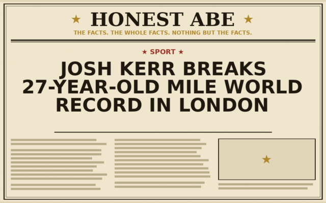 Josh Kerr Breaks 27-Year-Old Mile World Record in London