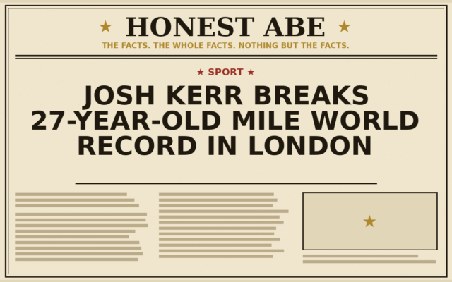 Josh Kerr Breaks 27-Year-Old Mile World Record in London