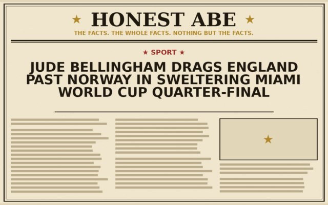 Jude Bellingham Drags England Past Norway in Sweltering Miami World Cup Quarter-Final