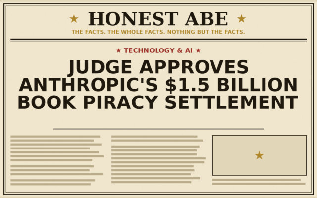 Judge Approves Anthropic’s $1.5 Billion Book Piracy Settlement