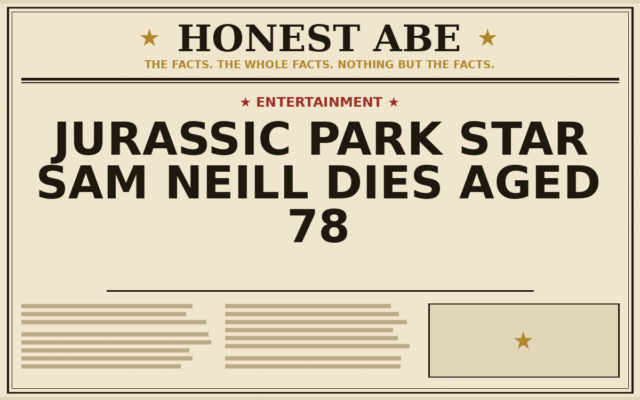 Jurassic Park Star Sam Neill Dies Aged 78
