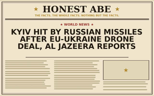 Kyiv Hit by Russian Missiles After EU-Ukraine Drone Deal, Al Jazeera Reports
