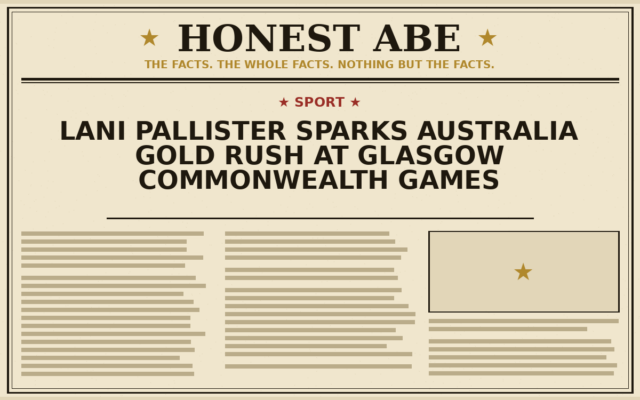 Lani Pallister Sparks Australia Gold Rush at Glasgow Commonwealth Games