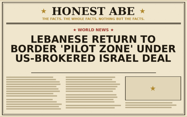 Lebanese Return to Border ‘Pilot Zone’ Under US-Brokered Israel Deal