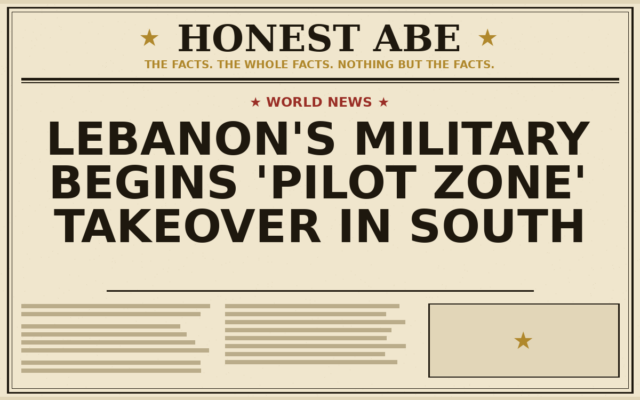 Lebanon’s Military Begins ‘Pilot Zone’ Takeover in South