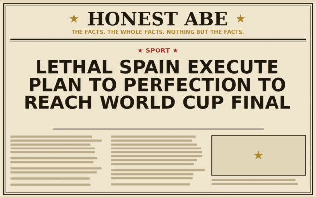 Lethal Spain Execute Plan to Perfection to Reach World Cup Final