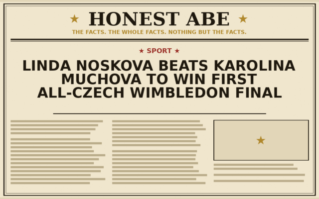 Linda Noskova Beats Karolina Muchova to Win First All-Czech Wimbledon Final