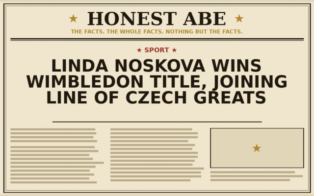 Linda Noskova Wins Wimbledon Title, Joining Line of Czech Greats