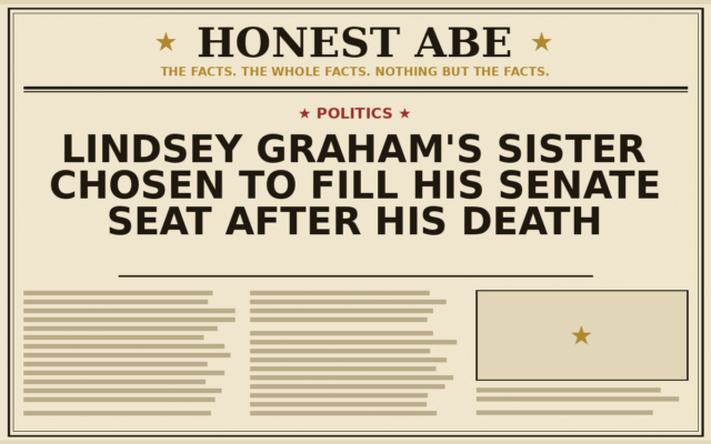 Lindsey Graham’s Sister Chosen to Fill His Senate Seat After His Death