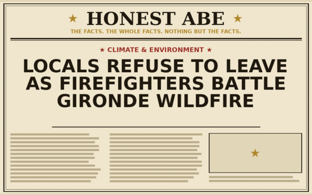 Locals Refuse to Leave as Firefighters Battle Gironde Wildfire