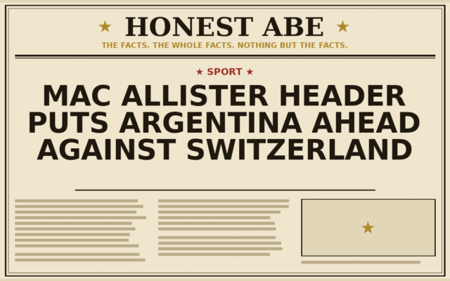 Mac Allister Header Puts Argentina Ahead Against Switzerland