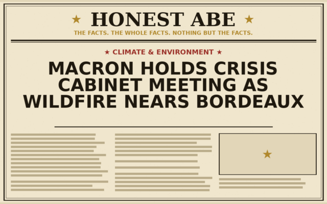 Macron Holds Crisis Cabinet Meeting as Wildfire Nears Bordeaux