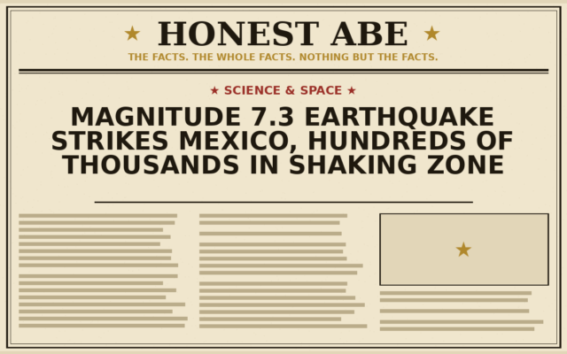 Magnitude 7.3 Earthquake Strikes Mexico, Hundreds of Thousands in Shaking Zone