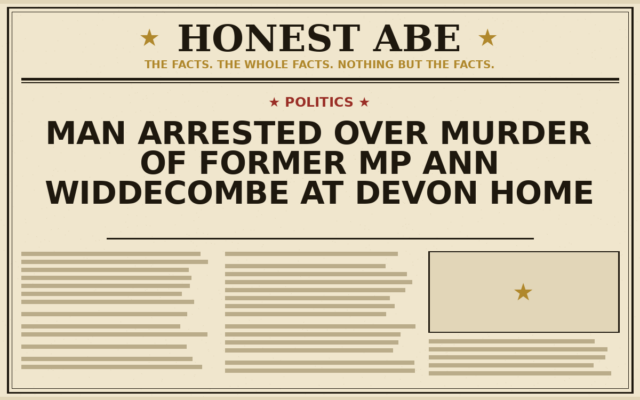 Man Arrested Over Murder of Former MP Ann Widdecombe at Devon Home