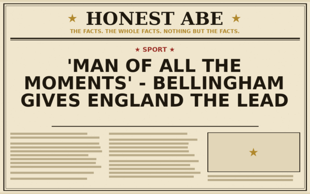 ‘Man of all the moments’ – Bellingham gives England the lead