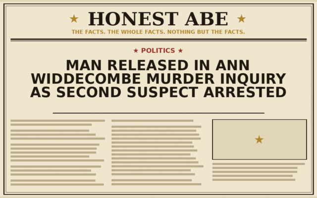 Man Released in Ann Widdecombe Murder Inquiry as Second Suspect Arrested
