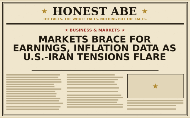 Markets Brace for Earnings, Inflation Data as U.S.-Iran Tensions Flare