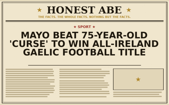 Mayo Beat 75-Year-Old ‘Curse’ to Win All-Ireland Gaelic Football Title