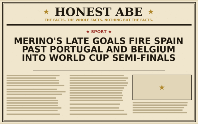 Merino’s Late Goals Fire Spain Past Portugal and Belgium into World Cup Semi-Finals