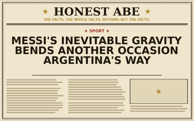 Messi’s Inevitable Gravity Bends Another Occasion Argentina’s Way