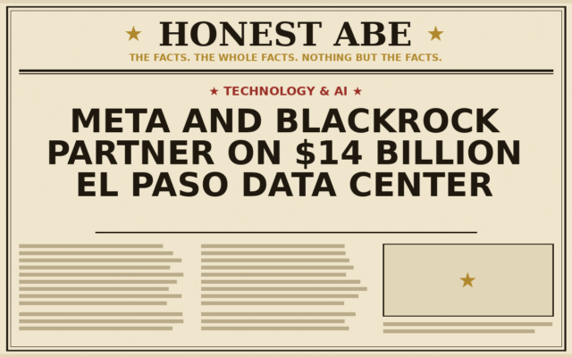 Meta and BlackRock Partner on $14 Billion El Paso Data Center