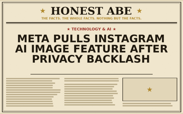 Meta Pulls Instagram AI Image Feature After Privacy Backlash