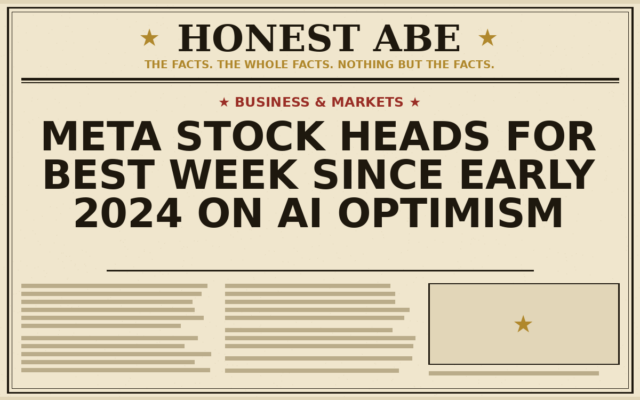 Meta Stock Heads for Best Week Since Early 2024 on AI Optimism