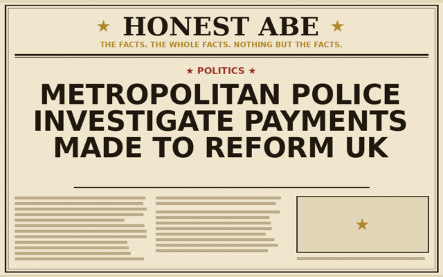 Metropolitan Police Investigate Payments Made to Reform UK