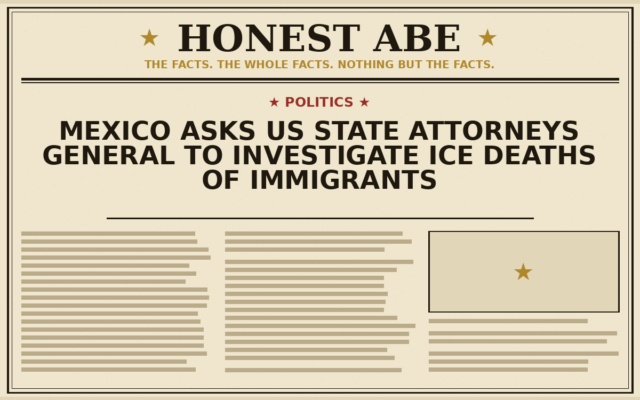 Mexico Asks US State Attorneys General to Investigate ICE Deaths of Immigrants