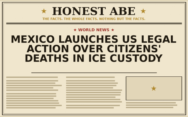 Mexico Launches US Legal Action Over Citizens’ Deaths in ICE Custody