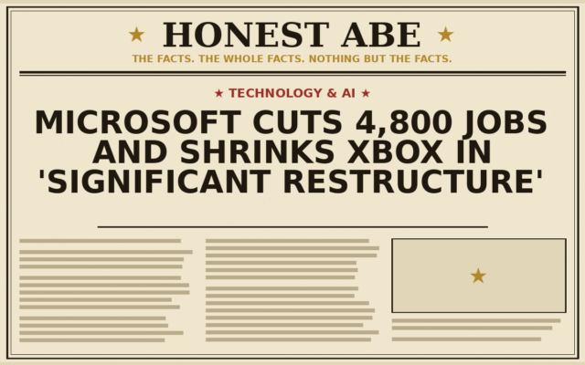 Microsoft Cuts 4,800 Jobs and Shrinks Xbox in ‘Significant Restructure’