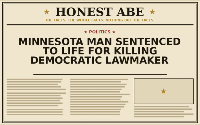 Minnesota Man Sentenced to Life for Killing Democratic Lawmaker