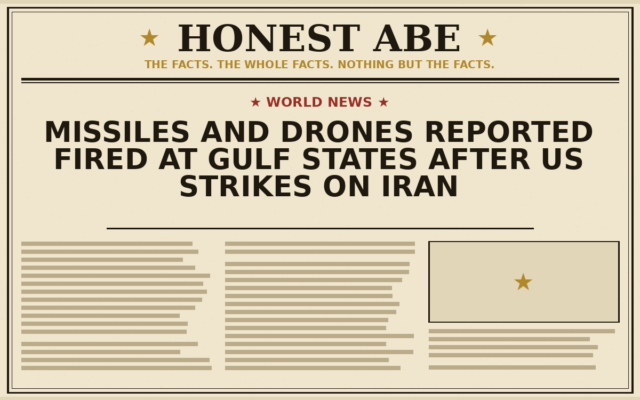 Missiles and Drones Reported Fired at Gulf States After US Strikes on Iran