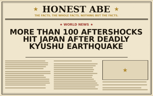 More Than 100 Aftershocks Hit Japan After Deadly Kyushu Earthquake