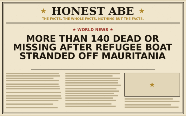 More Than 140 Dead or Missing After Refugee Boat Stranded Off Mauritania