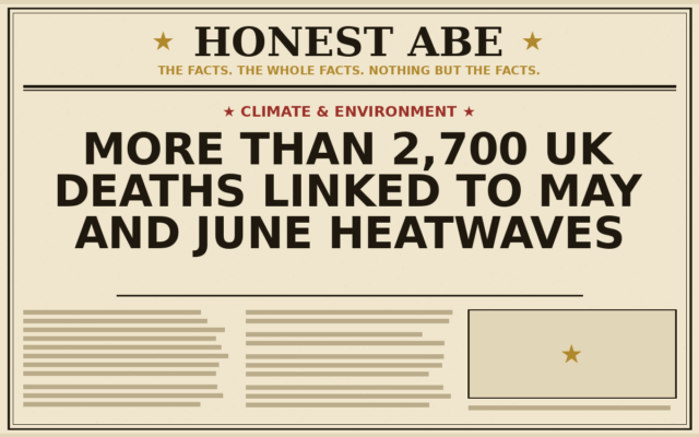 More Than 2,700 UK Deaths Linked to May and June Heatwaves