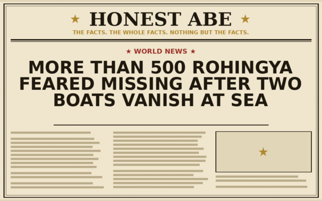 More Than 500 Rohingya Feared Missing After Two Boats Vanish at Sea