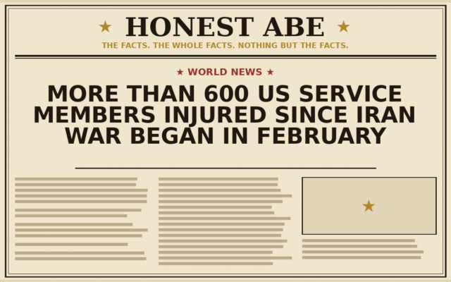More Than 600 US Service Members Injured Since Iran War Began in February