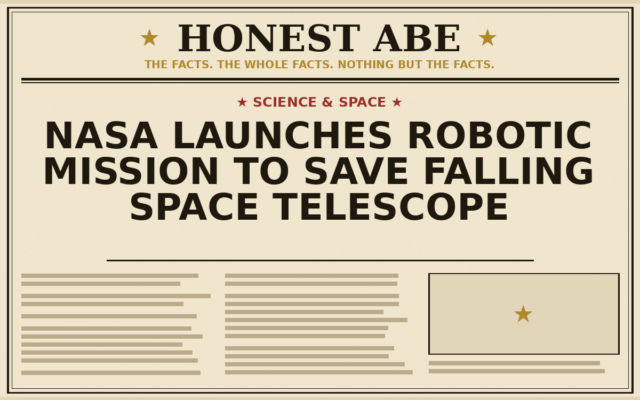NASA Launches Robotic Mission to Save Falling Space Telescope