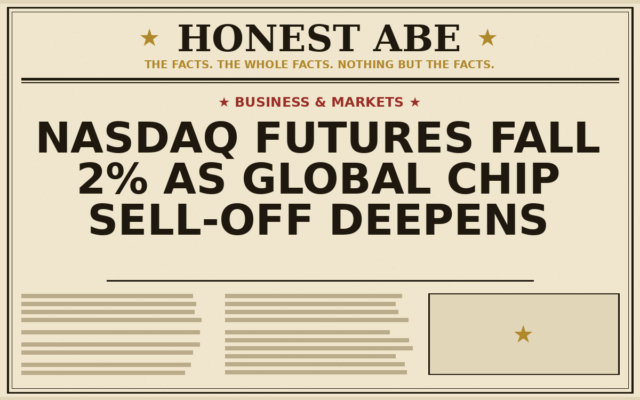 Nasdaq Futures Fall 2% as Global Chip Sell-Off Deepens