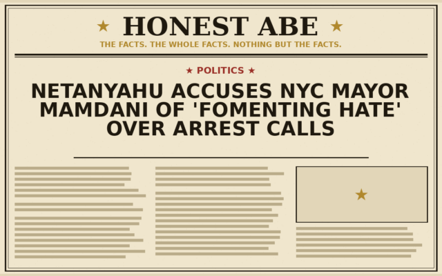 Netanyahu Accuses NYC Mayor Mamdani of ‘Fomenting Hate’ Over Arrest Calls