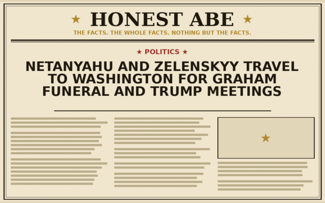 Netanyahu and Zelenskyy Travel to Washington for Graham Funeral and Trump Meetings