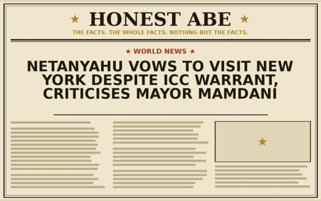 Netanyahu Vows to Visit New York Despite ICC Warrant, Criticises Mayor Mamdani