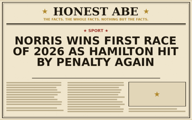 Norris Wins First Race of 2026 as Hamilton Hit by Penalty Again