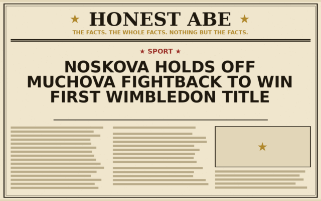 Noskova Holds Off Muchova Fightback to Win First Wimbledon Title
