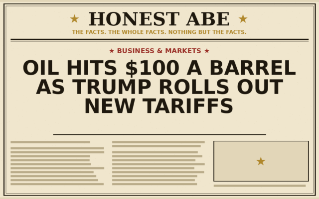 Oil Hits $100 a Barrel as Trump Rolls Out New Tariffs