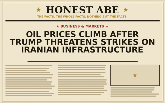 Oil Prices Climb After Trump Threatens Strikes on Iranian Infrastructure