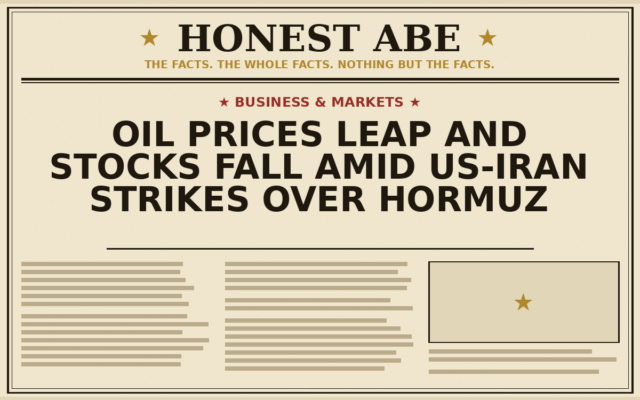 Oil Prices Leap and Stocks Fall Amid US-Iran Strikes Over Hormuz