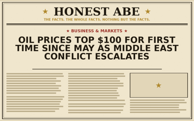 Oil Prices Top $100 for First Time Since May as Middle East Conflict Escalates